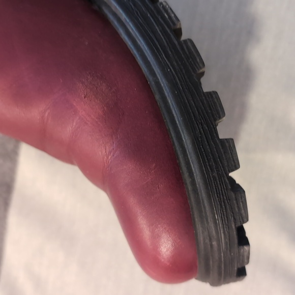 Ecco Women's Tredtray Chelsea Burgundy Red Leather Ankle Boots size 40 - Picture 5 of 7